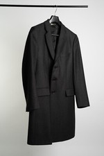 Authentic Dolce & Gabbana Men's Coat – 100% Virgin Wool – Made in Italy