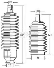 Borg & Beck Steering Boot