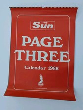 The Sun Page 3 Calendar 1988