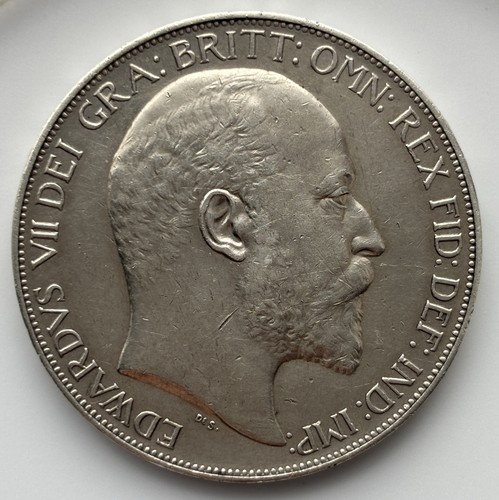 1902 edward vii silver crown - vii,