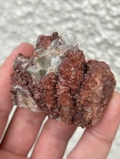 Baryte and hematite - and, stained