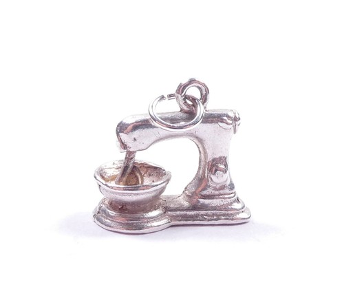 Vintage food mixer charm 925 - mixer,