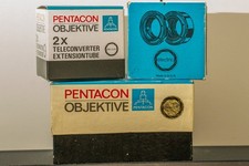Pentacon 135 f2.8 MC Electric M42 in mint condition + 2x teleconverter + extTube