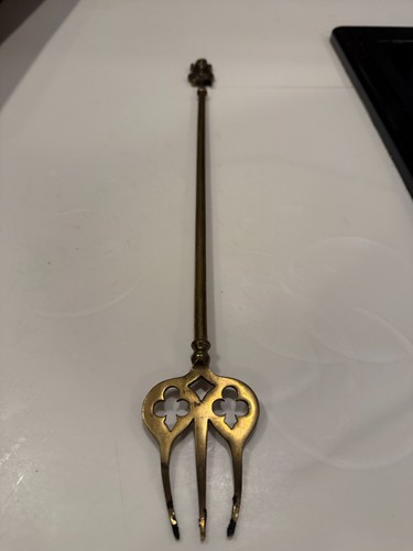 Vintage antique brass toasting - brass,
