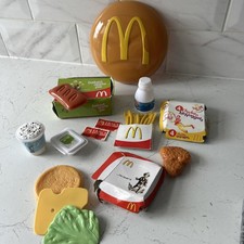 RARE Vintage Mcdonalds Play Food Toy Set Nuggets, Fries etc 