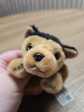 d12 Russ Petooties Pets German Shepherd Alsatian Dog Puppy Soft Toy Beanie Small