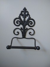 Black Metal  Toilet Roll Holder