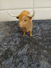 Beswick Scottish Highland Cow Figure Handpainted 1740