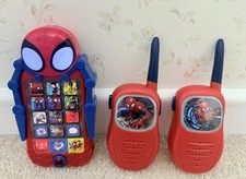 Spidey & His Amazing Friends Superhero Smart Phone & Walkie Talkies Toy Bundle