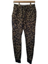 MENS NIKE TECH FLEECE S SMALL GREEN BLACK CAMO JOGGERS TRACKSUIT BOTTOMS