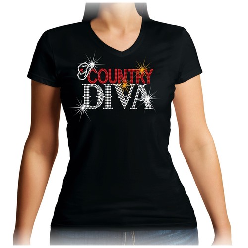 Neck country diva - diva, rhinestone