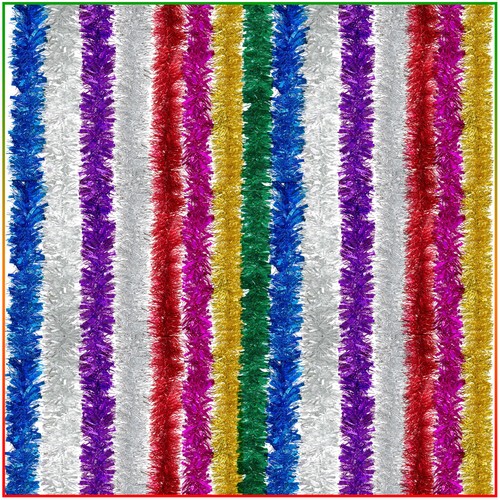 Tinsel chunky christmas tree - tinsel,