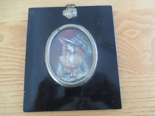 Antique miniature hand painted - antique,