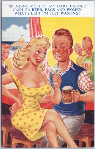 Vintage postcard artistic - vintage,