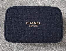 Chanel Beaute BLUE 2025 Make Up Cosmetics Bag 19x12x5.5cm