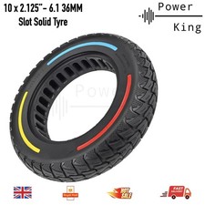 10"x2.125-6.1 Solid Tyre Electric Scooter Tri Color 10 Inch Wheel UK