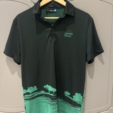J Lindberg Men’s Golf Polo Size M Green Forest Print Regular Fit