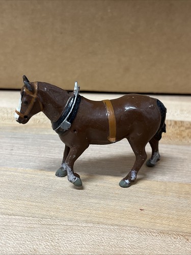 Vintage miniature brown horse - miniature, "brown