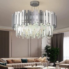Modern Silver K9 Crystal
