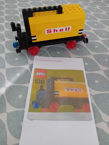 Lego shell tanker 136 - tanker, vintage