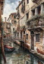 Venice Italy Watercolour Wall