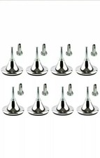 8 x Chrome Feet Leg Glides