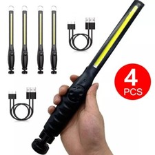 4X Rechargeable COB LED Work Light Mechanic Work Shop Inspection Lamp Hand Torch