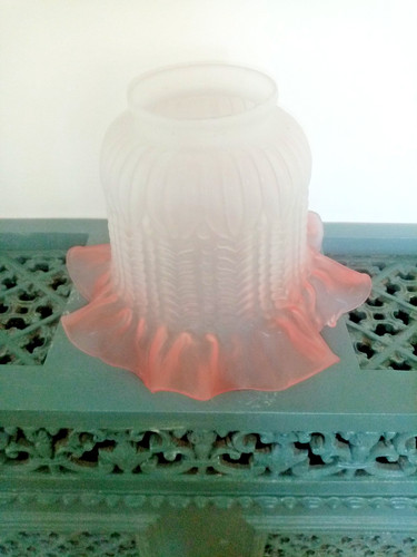 Vintage cranberry frilled - vintage,