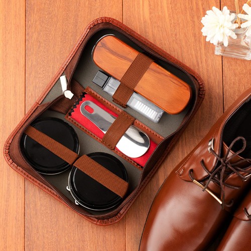 Leather shoe shine kit - shine,