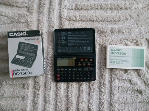 Casio 7500 data - 500, 3
