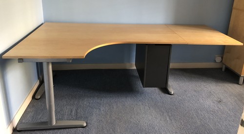 Ikea galant corner desk with - ikea,