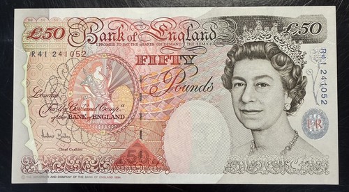 Old fifty pound note - £50,