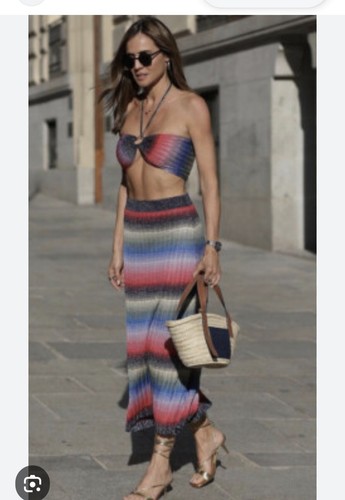 Zara metallic rainbow knit - metallic,
