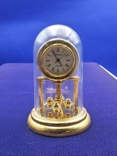 The Wellington Brass Quartz Vintage Miniature Carriage Clock 