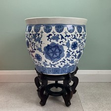 Vintage Large Chinese Blue &