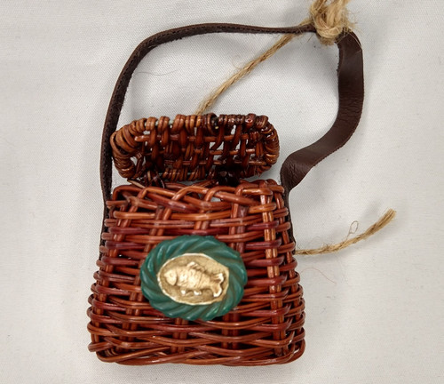 Miniature fishing creel - miniature,