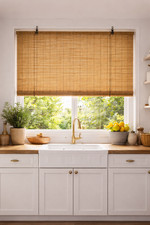 Roller Blind Bamboo 80x220cm