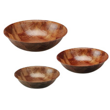 Natural Wooden Serving Bowl