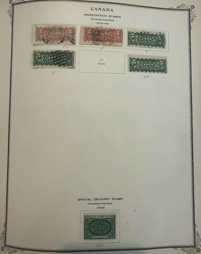 Canada registration stamps - canada,