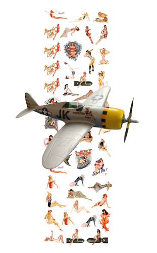 Nose art ww2 pin - art, ups