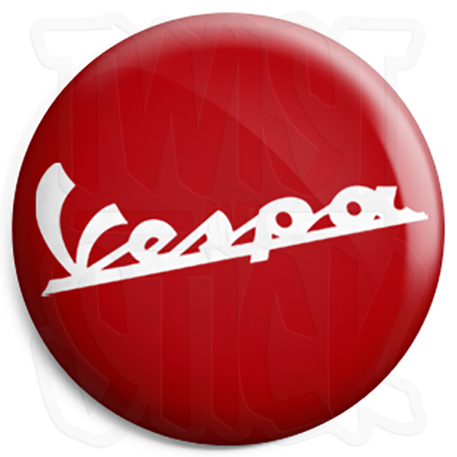 Vespa classic logo button - vespa,