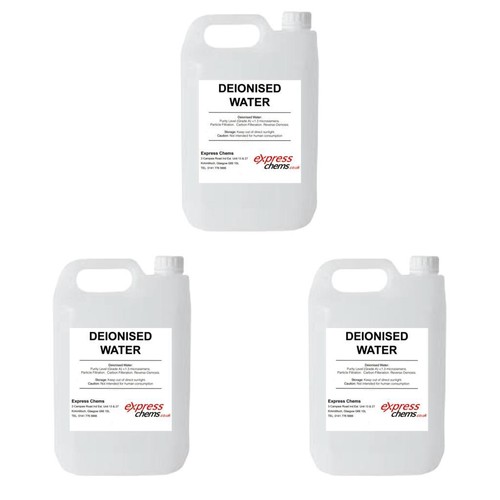 Deionised water 5 - 3,