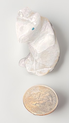 Zuni fetish style cat carving - fetish,