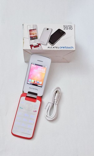 Alcatel 2010g white flip - 2010g,