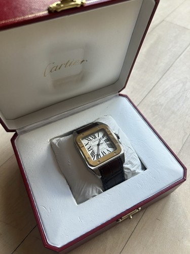 Cartier santos 100 gold and - 100, xl