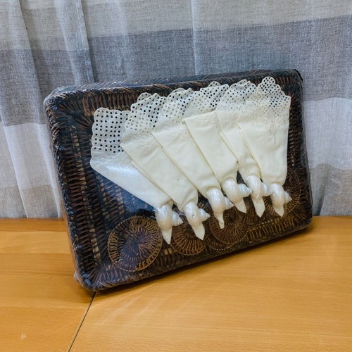Straw wicker rattan - rattan, 6pc