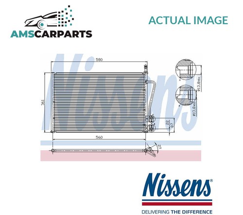 Air con condenser 94587 - a/c,