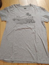 Hot Tuna Mens Teeshirt Cotton Grey Size Medium