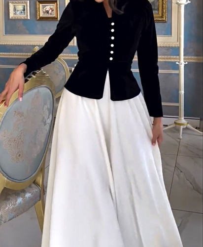 Women black white velvet - women's,