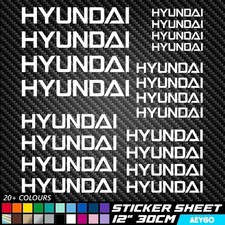 20x HYUNDAI Vinyl Decal